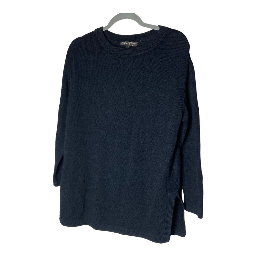 St‎ John Basics Long Sleeve Crew Neck Sweater Size Small